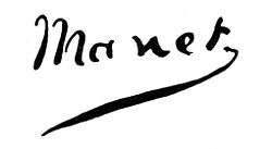Édouard Manets signatur