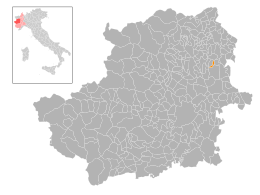 Barone Canavese – Mappa