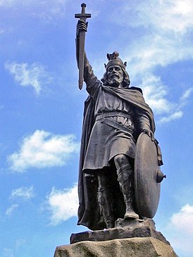 Статуя короля Уэссекса Альфреда Великого в Уинчестере.