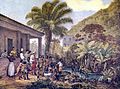 Image 2Indigenous people at a farm plantation in Minas Gerais in present-day Brazil, c. 1824 (from Indigenous peoples of the Americas)