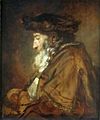 Rembrandt, Retrato de rabino, óleo, 1640-45. Museo Getty, Malibu.