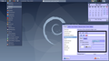 IceWM sur Debian Buster, avec Xcalendar et LXappearance