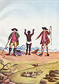 巴西被鞭打的奴隶，米纳斯吉拉斯淘金热盛世时期(1770)