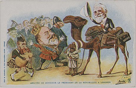 Arrivée de M. le Président de la République à Londres (carte postale, 1903).