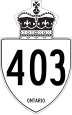 Highway 403 marker
