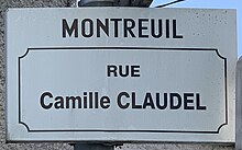 Rue Camille Claudel, Montreuil
