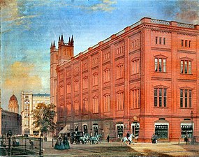 Կառլ Ֆրիդրիխ Շինկելի (1832–1836) Բեռլինի Բաուակադեմիա: Այն համարվում է ժամանակակից ճարտարապետության նախահայրերից մեկը՝ համեմատաբար հարթեցված ճակատի շնորհիվ։