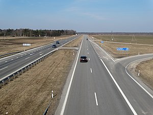 A2 motorway near Taujėnai