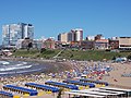 Spiaggia nella città di Mar del Plata