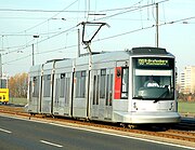 Combino van het type NF 8 nr 2202 te Düsseldorf.