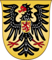 شعار هابسبورغ؛ طائر الأحمر في الدرع الذهبي في الوسط