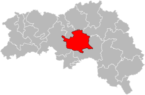 Kanton na mapě departementu Orne