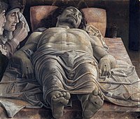 Lamentación sobre Cristo muerto, de Andrea Mantegna, ca. 1480.