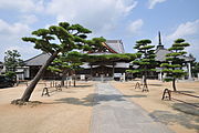 Nagao Temple, a Shikoku Pilgrimage site where the annual Shamisen-mochitsuki event is held.