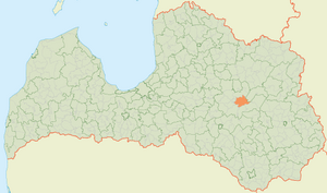 Праулиенская волость на карте