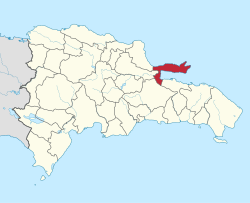 Location of the Samaná Province