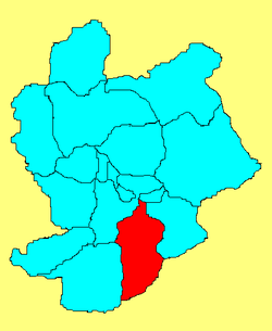 Location in Zhangjiakou