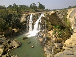 Amritdhara falls on the Hasdeo River