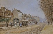 Boulevard Héloïse, Argenteuil di Alfred Sisley (1872), National Gallery of Art, Washington.