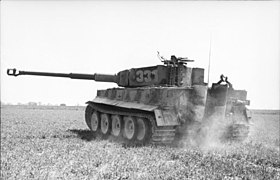 Танк «Тигр» 101-го тяжёлого танкового батальона СС, Франция, март 1944 г.