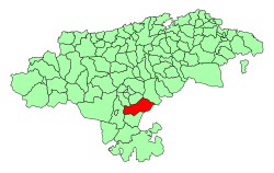 Location of Campoo de Yuso