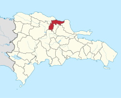 Location of the Espaillat Province
