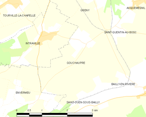 Poziția localității Gouchaupre