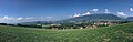 Panorama du massif des Bornes et des Bauges vu depuis Héry-sur-Alby.