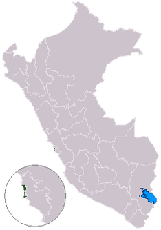 Letak Region Callao di Peru