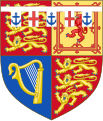סמל הנסיך אדוארד, דוכס קנט תגית לבנה עם חמישה קצוות, הראשון, האמצעי והחמישי מוטענים בצלב אדום, השני והרביעי בעוגן כחול.