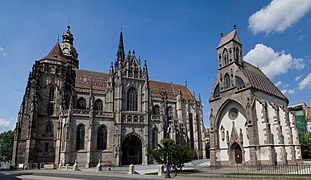 科希策的圣伊丽莎白主教座堂，也是斯洛伐克最大的教堂[10]