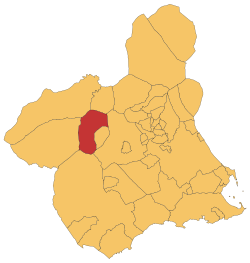 Location of Cehegín