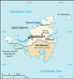 Location of Saint Martin