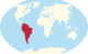 Оңтүстік Американың орналасуы