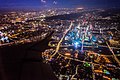 広州上空からの夜景