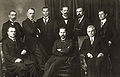 Ekim 1918'de Berlin'de Almanya yetkilileri ile görüştükten sonra Litvanya Konseyi üyeleri.Ayakta soldan ikinci Jurgis Šaulys'dir.