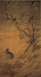 Las urracas y la liebre, de Cui Bai, 1061.