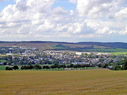 Skyline of Zwönitz/Zvyonits