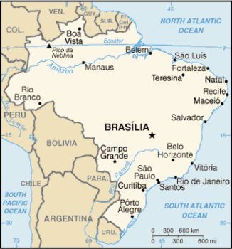 map of Brazil