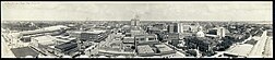 Panorama of Downtown Tampa taken in 1913 showing the old Hillsborough county Courthouse on right.