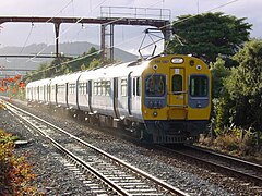 Tranz Metro EM class Ganz-MÁVAG unit in service in the Hutt Valley, New Zealand