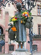 La fontaine de la Gänseliesel, Lison, jeune gardienne d'oies.