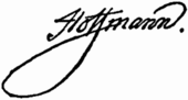 Signature de Ernst Theodor Amadeus Hoffmann