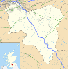 Douglas Castle is located in South Lanarkshire