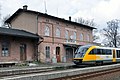Krzewina Zgorzelecka jernbanestasjon i Polen ligger i gangavstand fra Ostritz