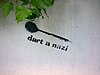 Graffiti in Eichstätt "dart a nazi"