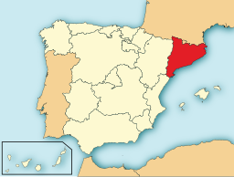 Situo de Katalunio enkadre de Hispanio