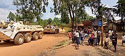 Amee-based MONUSCO peacekeepers from Bangladesh organized in January 2022 on a long-range patrol towards Aungba.