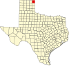 State map highlighting Lipscomb County