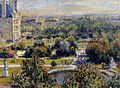 Claude Monet,Vue du jardin des Tuileries 1876, painted from Chocquet's apartment, rue de Rivoli, Musée Marmottan Monet